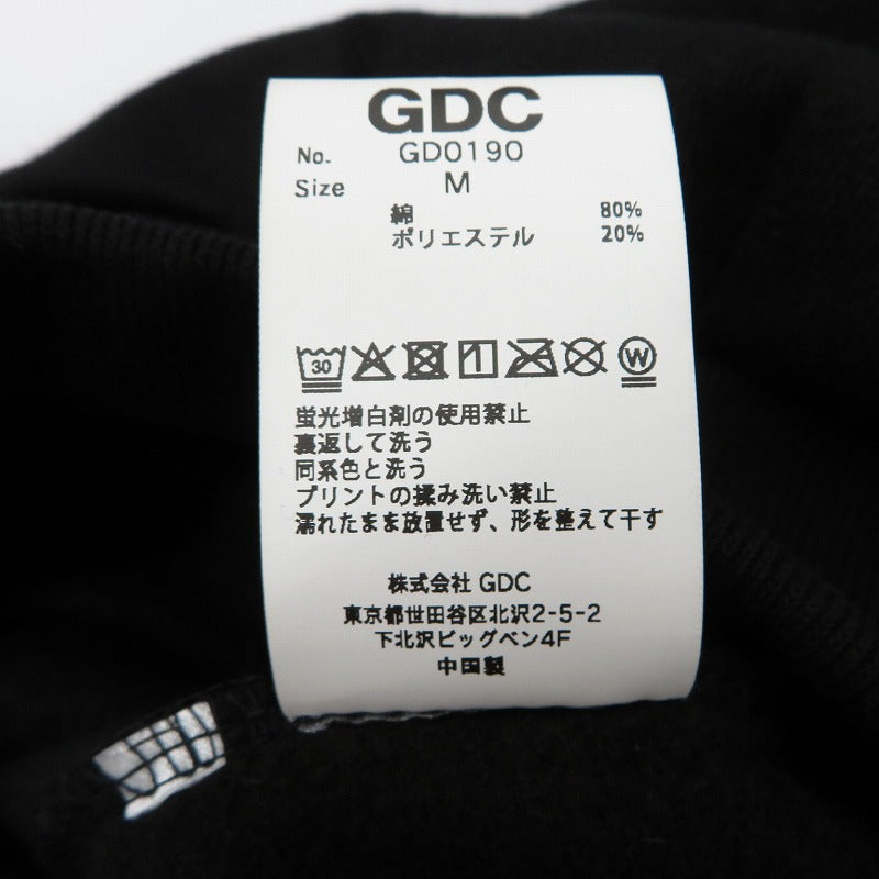 GDC | ジーディーシー kinski hoodie パーカー GD0190 ブラック サイズ:M【瀬戸大橋店】