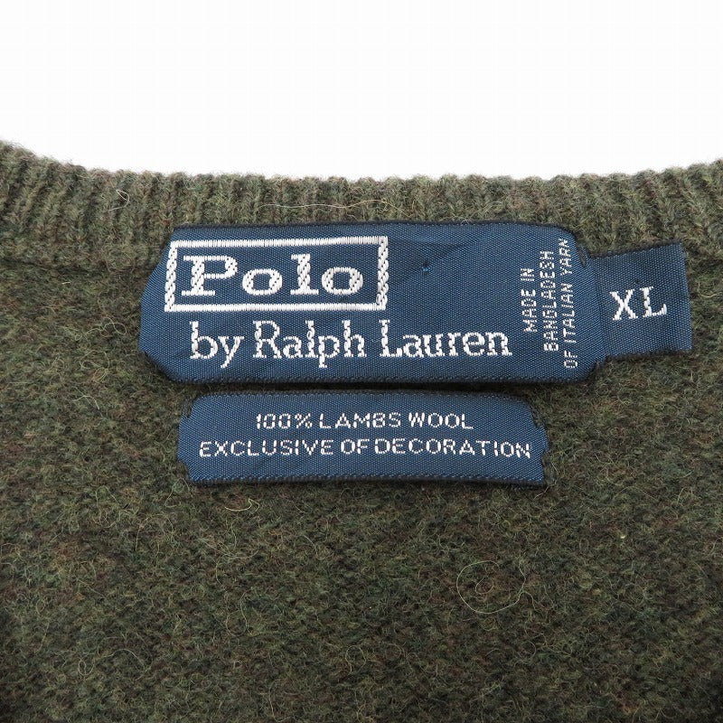POLO RALPH LAUREN | ポロ・ラルフローレン ニット カーキ サイズ:XL【瀬戸大橋店】