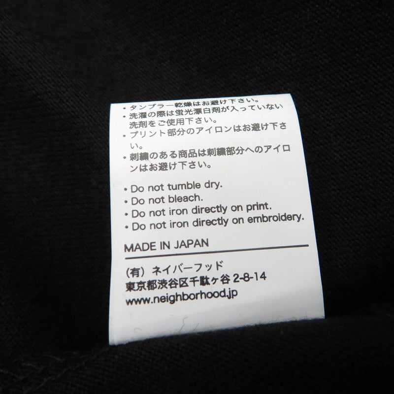 NEIGHBORHOOD | ネイバーフッド NH . TEE LS 長袖Tシャツ 252PCNH-LT10S ブラック サイズ:M【瀬戸大橋店】