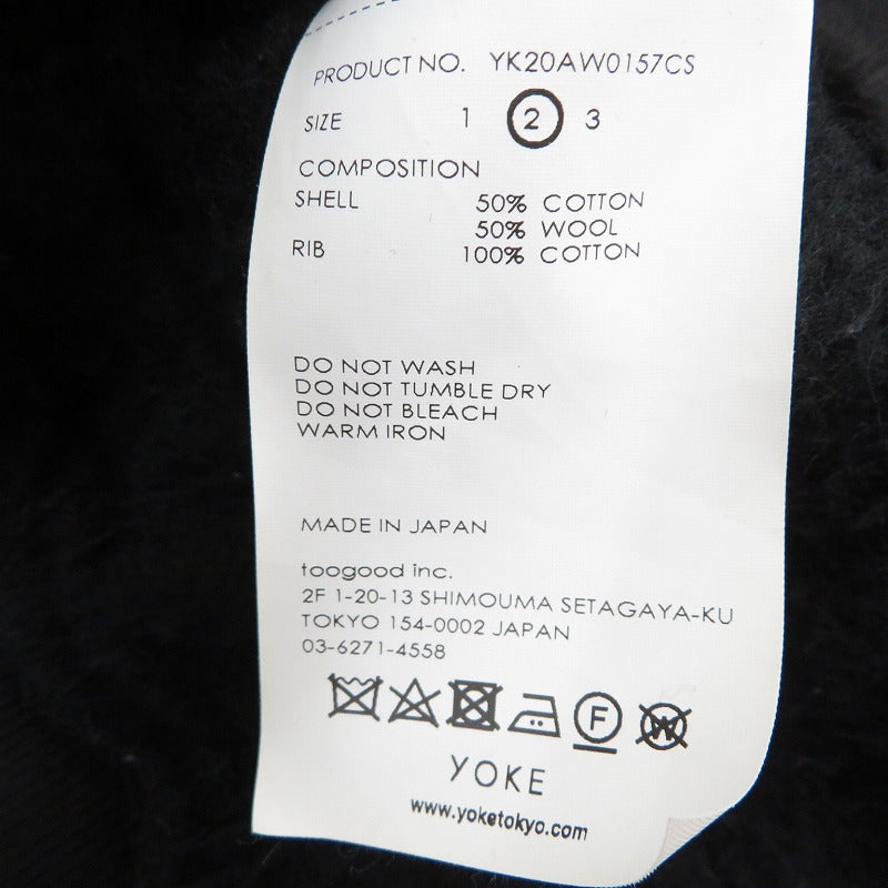YOKE | ヨーク パーカー YK20AW0157CS ブラック サイズ:2【瀬戸大橋店】
