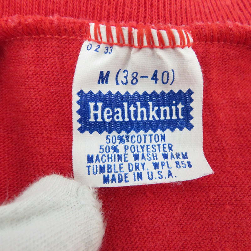 Healthknit | ヘルスニット 半袖Tシャツ レッド サイズ:M【瀬戸大橋店】