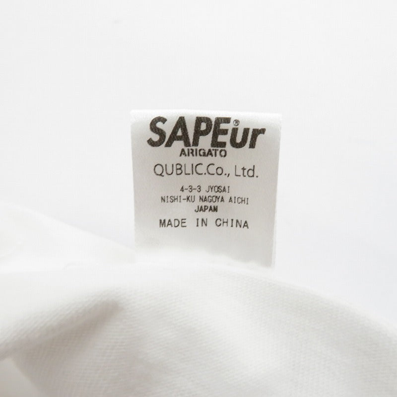 SAPEur | サプール FRIEND'S AND FAMILY Tシャツ 半袖Tシャツ ホワイト サイズ:M【瀬戸大橋店】