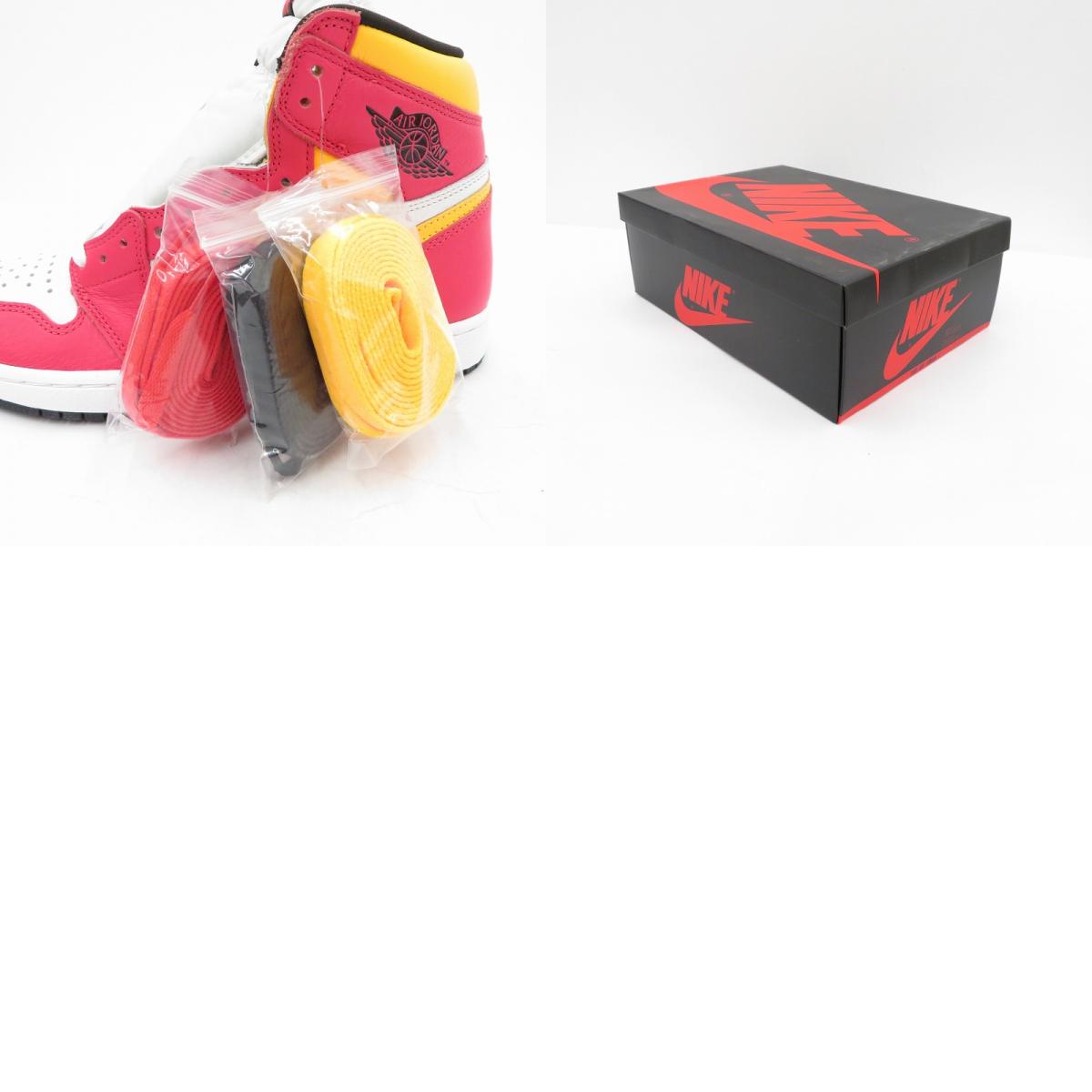 NIKE | ナイキ AJ1 High OG 'Light Fusion Red' スニーカー 555088-603 エアジョーダン ピンク 27cm【瀬戸大橋店】