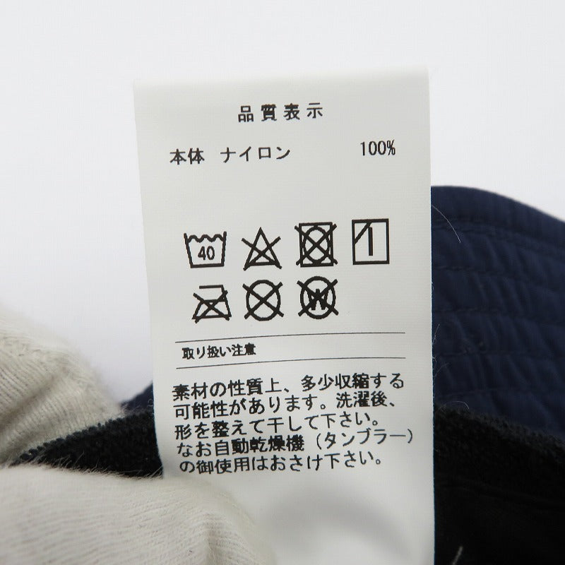 DESCENDANT | ディセンダント SIMMONS NYLON BUCKET ハット 231EMDS-HT08 ネイビー【瀬戸大橋店】