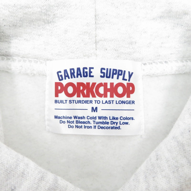 PORK CHOP | ポークチョップ PORK BACK HOODIE パーカー グレー サイズ:M【瀬戸大橋店】