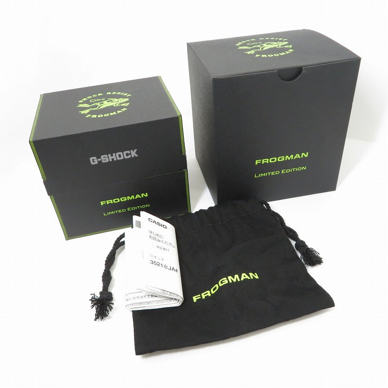 G-SHOCK | ジーショック MASTER OF G-SEA FROGMAN/ミスジヤドクガエル 腕時計 GW-8200TPF-1JR ブラック【瀬戸大橋店】