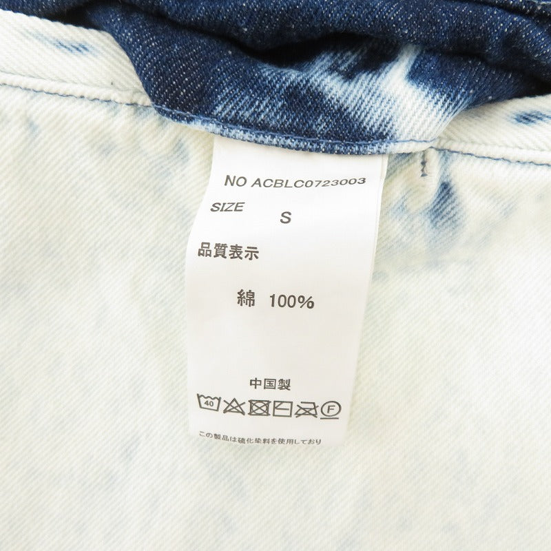 AIVER 加工バギーデニムスラックス デニムパンツ ACBLC0723003 ホワイト サイズ:S【瀬戸大橋店】
