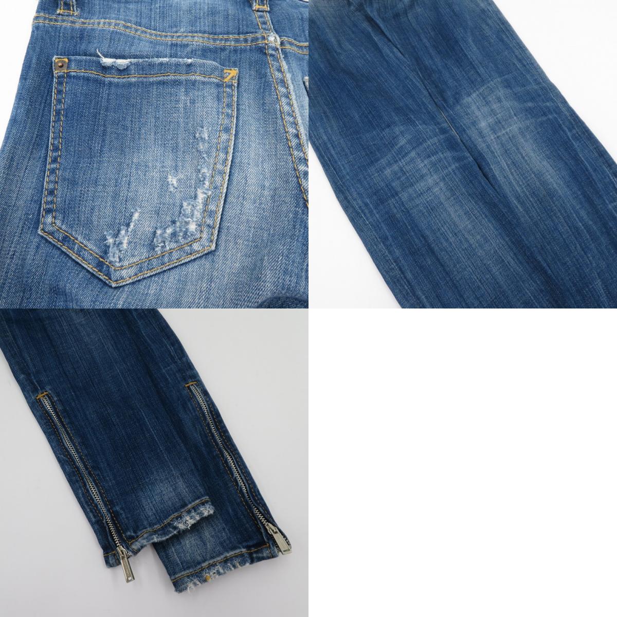 DSQUARED2 | ディースクエアード 裾ジップ デニムパンツ S72LA0631 ブルー サイズ:38【瀬戸大橋店】