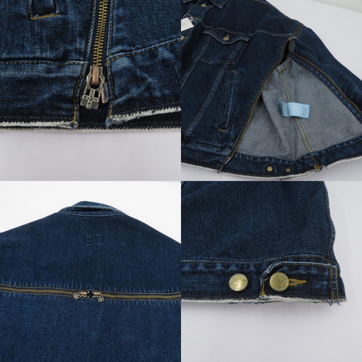 FACETASM | ファセッタズム ZIPPER DENIM JKT デニム KR-JK-M10 ネイビー サイズ:4【瀬戸大橋店】