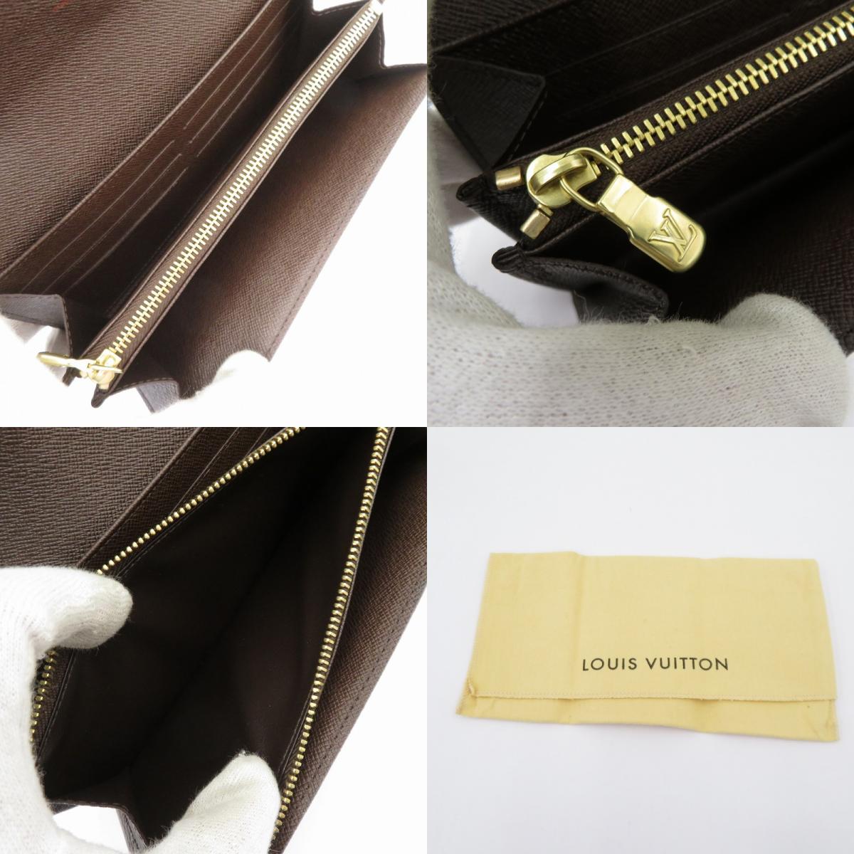 LOUIS VUITTON | ルイ・ヴィトン ダミエ エベヌ ポルトフォイユ・サラ 長財布 N61734 ブラウン【瀬戸大橋店】