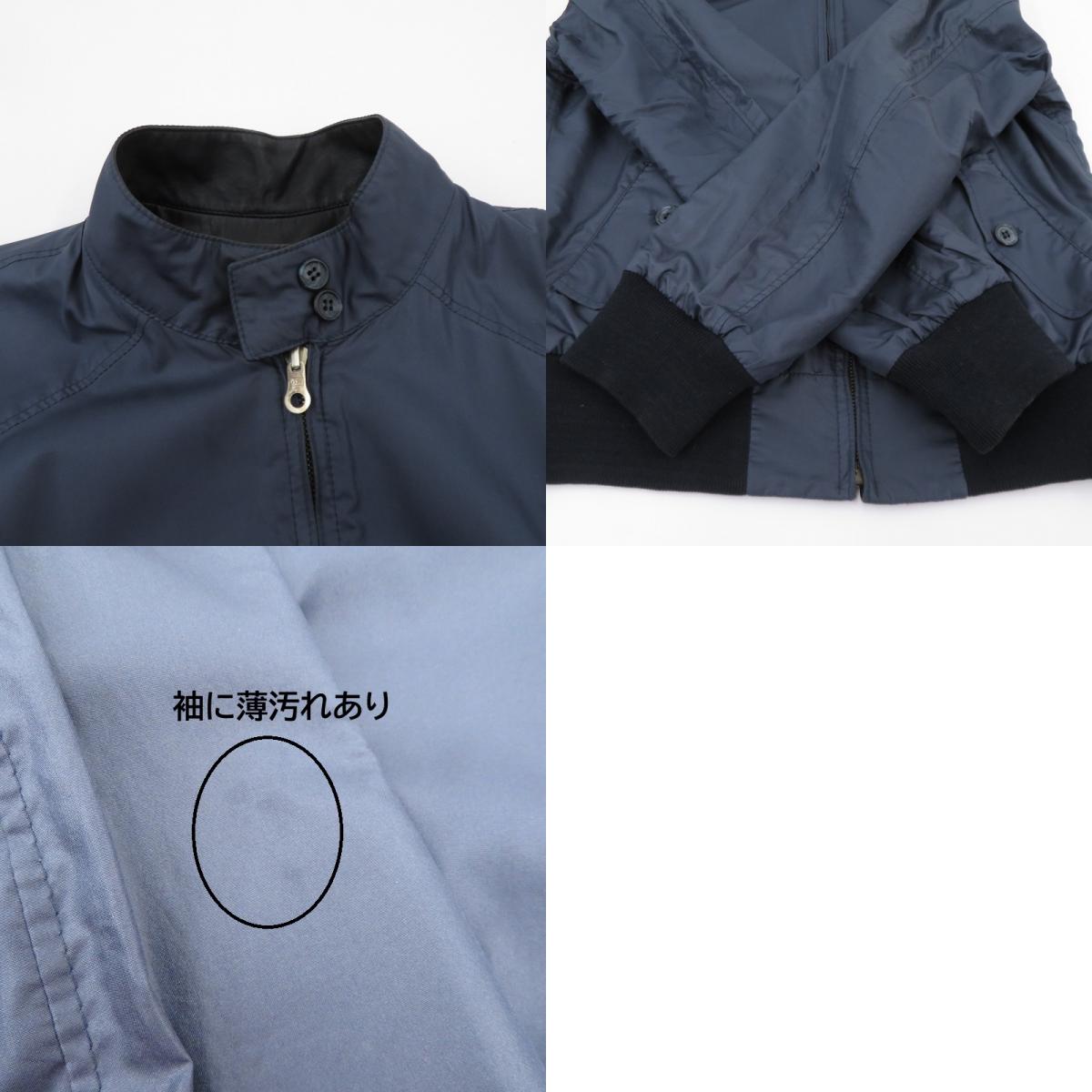 VAZZOLER リバーシブル ジャケット レザー ブラック×ネイビー サイズ:46【瀬戸大橋店】