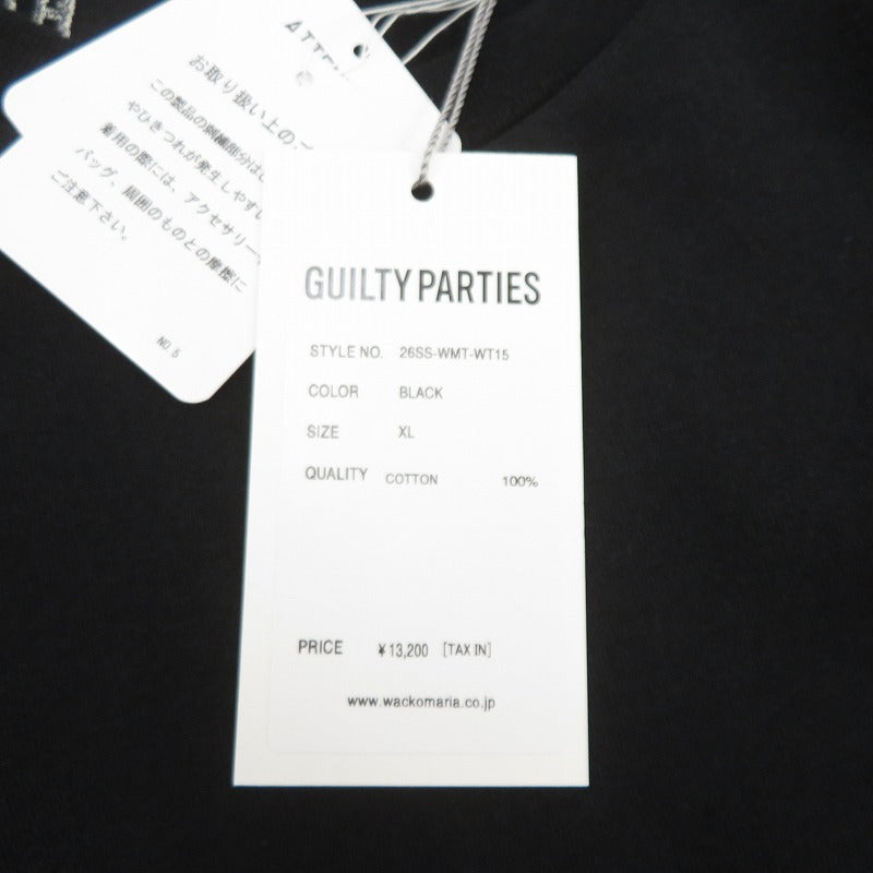 WACKOMARIA | ワコマリア WASHED HEAVY WEIGHT POCKET T-SHIRT 半袖Tシャツ 26SS-WMT-WT15 ブラック サイズ:XL【瀬戸大橋店】