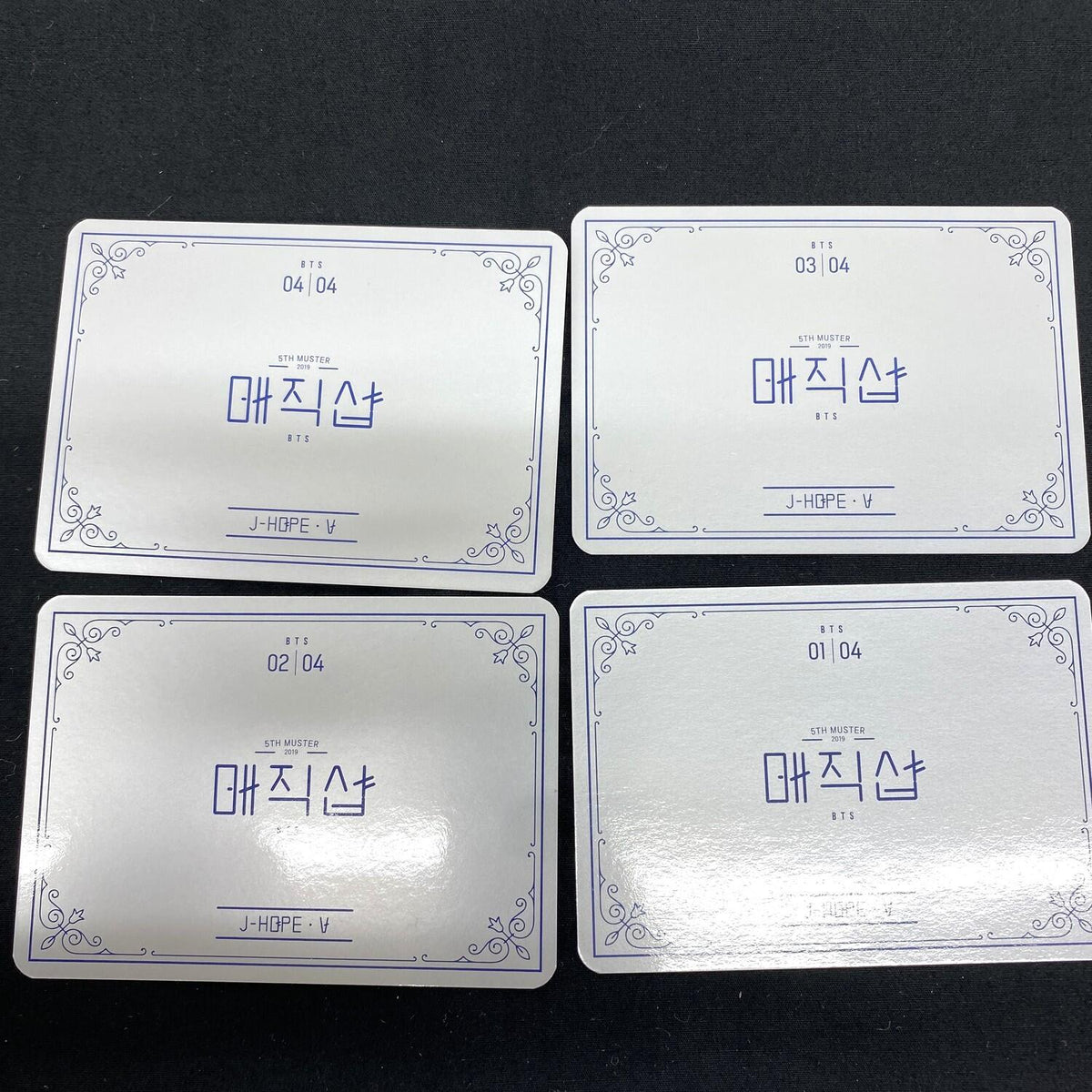 アイドルグッズ 【★加古川物流】中古品 J-HOPE V ミニフォト4種コンプ BTS MAGIC SHOP 韓国公演 【353】【353】【353】【加古川物流】【代金引換不可・日時指定不可】【ポスト投函】