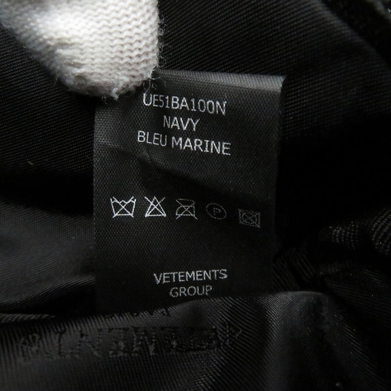 VETEMENTS | ヴェトモンベトモン Logo Haute Couture Fanny Pack ボディバッグ UE51BA100N ネイビー【瀬戸大橋店】