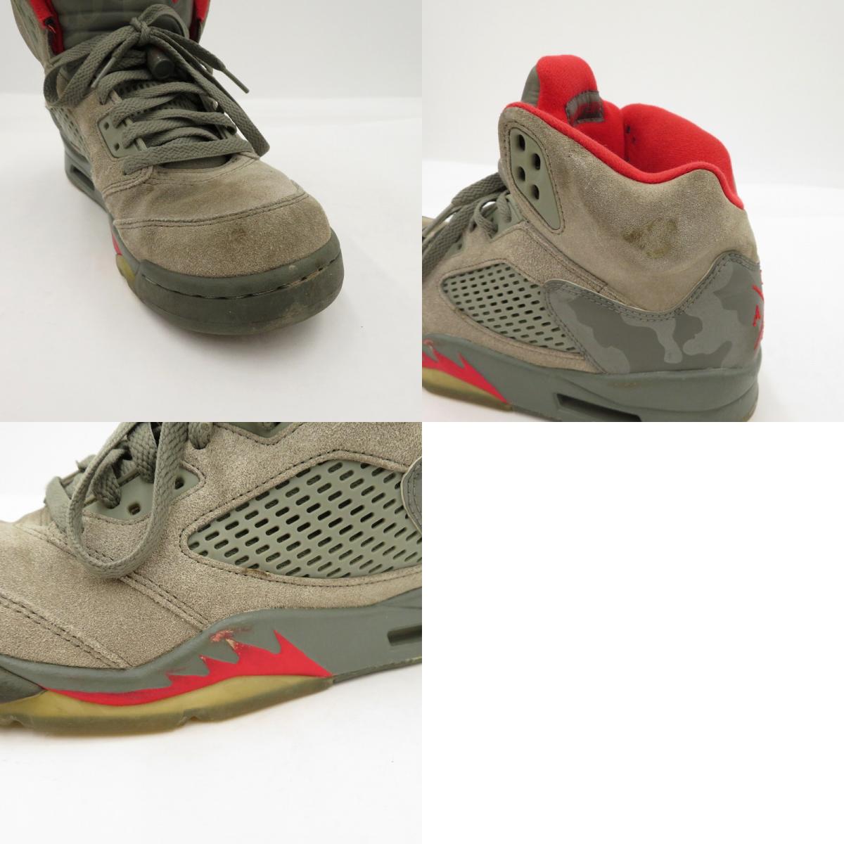 NIKE | ナイキ AIR JORDAN 5 RETRO P51 CAMO スニーカー 136027-051 エアジョーダン5(ナイキ) グレー 25.5cm【瀬戸大橋店】