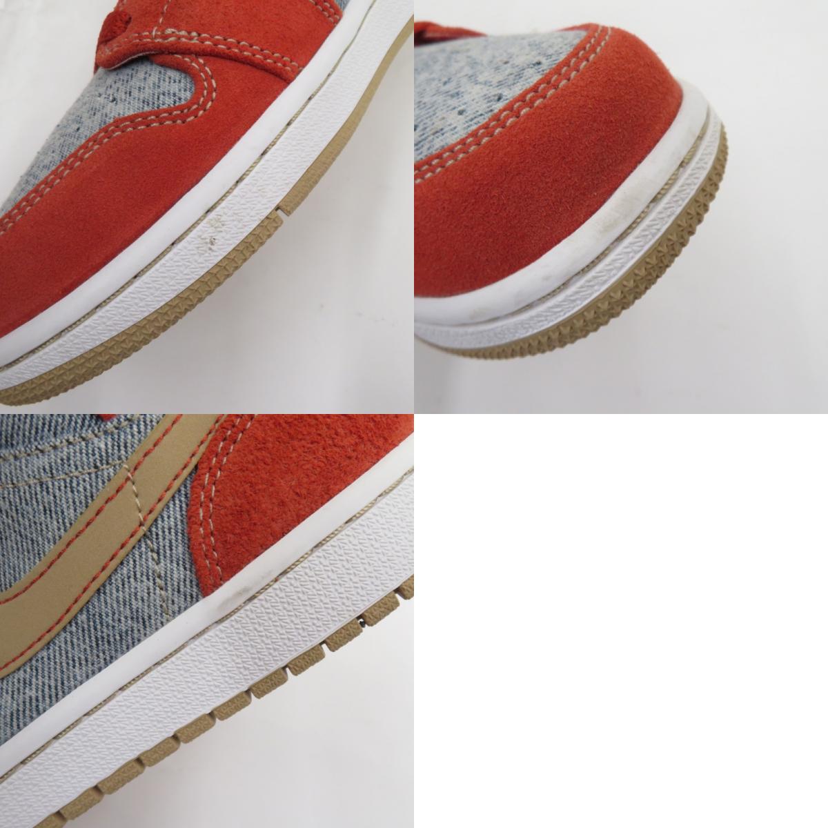 NIKE | ナイキ Air Jordan 1 Mid 'Denim' スニーカー DM4352-600 エアジョーダン レッド 26cm サイズ:26【瀬戸大橋店】