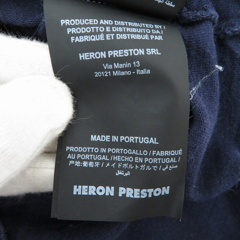 HERON PRESTON | ヘロンプレストン 半袖Tシャツ HMAA001S18632057 ネイビー サイズ:M【瀬戸大橋店】