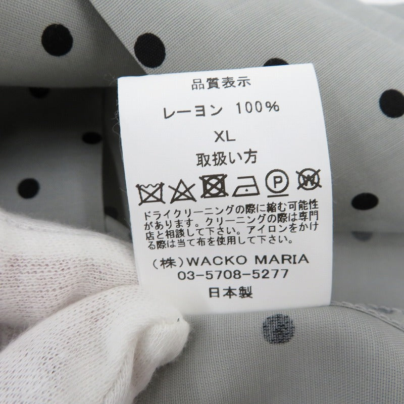 WACKOMARIA | ワコマリア DOTS HAWAIIAN SHIRT その他トップス 25SS-WMS-HI01 グレー サイズ:XL【瀬戸大橋店】