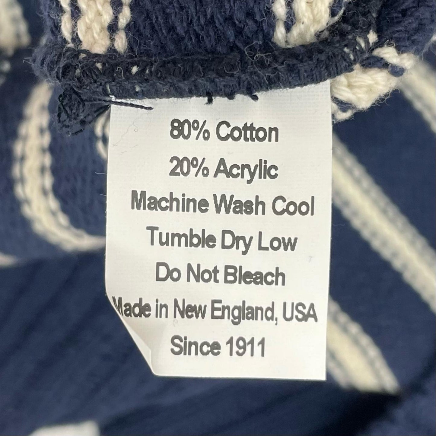 STRIPE SWEATER ニット ネイビー×ホワイト サイズ:M【尾張小牧店】