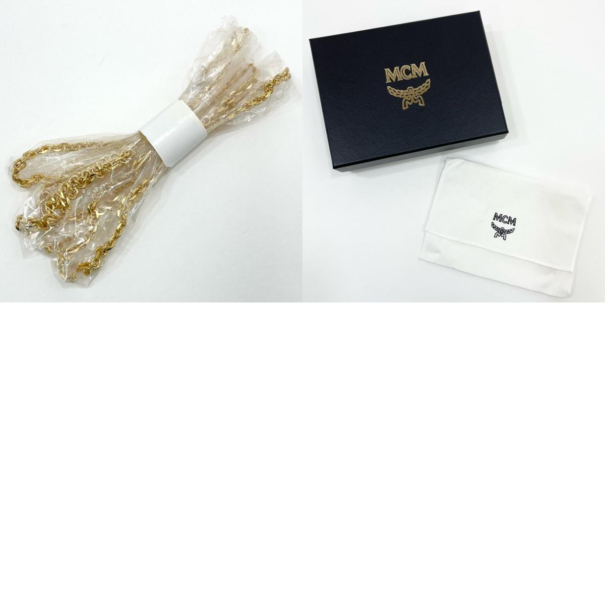 MCM | エム・シー・エム 三つ折り財布 ブラック×ピンク【尾張小牧店】