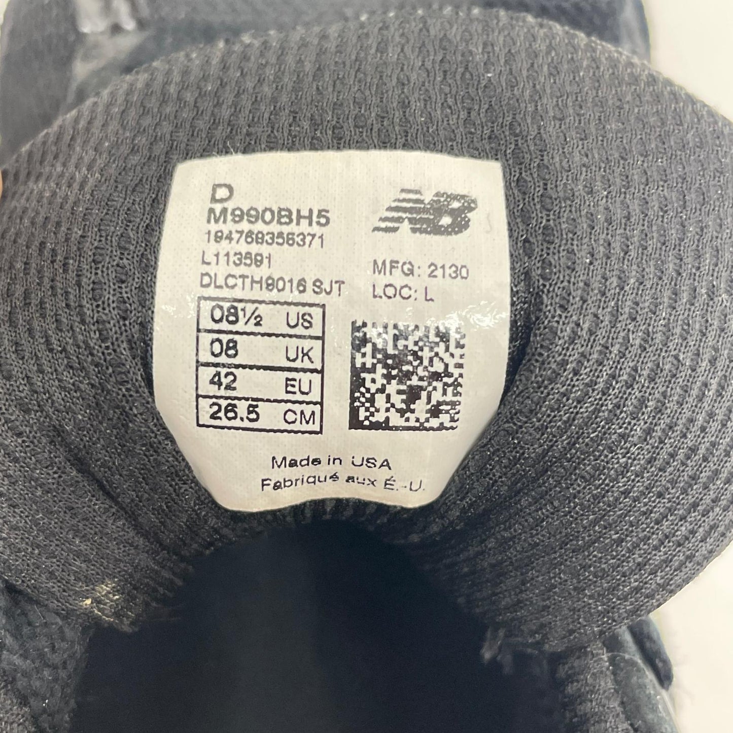 NEW BALANCE | ニューバランス スニーカー 990V5 ブラック 26.5cm【尾張小牧店】
