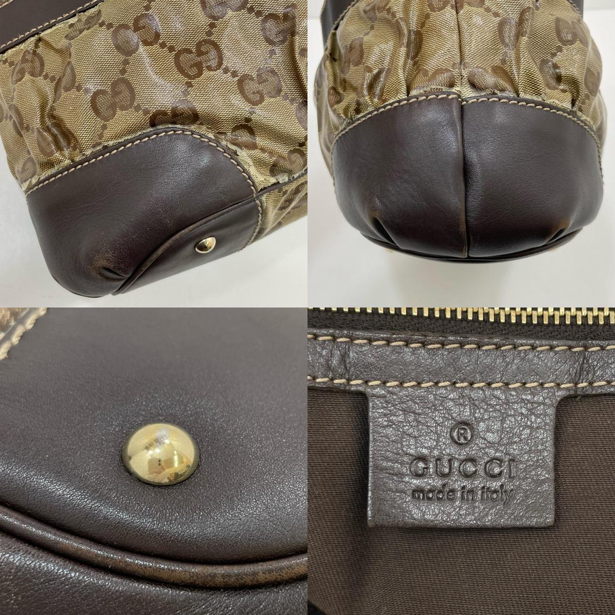 【中古】GUCCI | グッチ GGクリスタル ハンドバッグ ワンショルダーバッグ 223965 ブラウン【尾張小牧店】