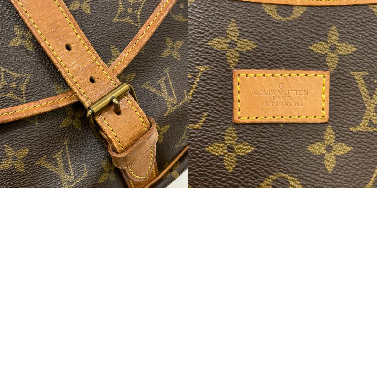 【中古】LOUIS VUITTON | ルイ・ヴィトン ソミュール35 モノグラム ショルダーバッグ M42254 ブラウン【尾張小牧店】