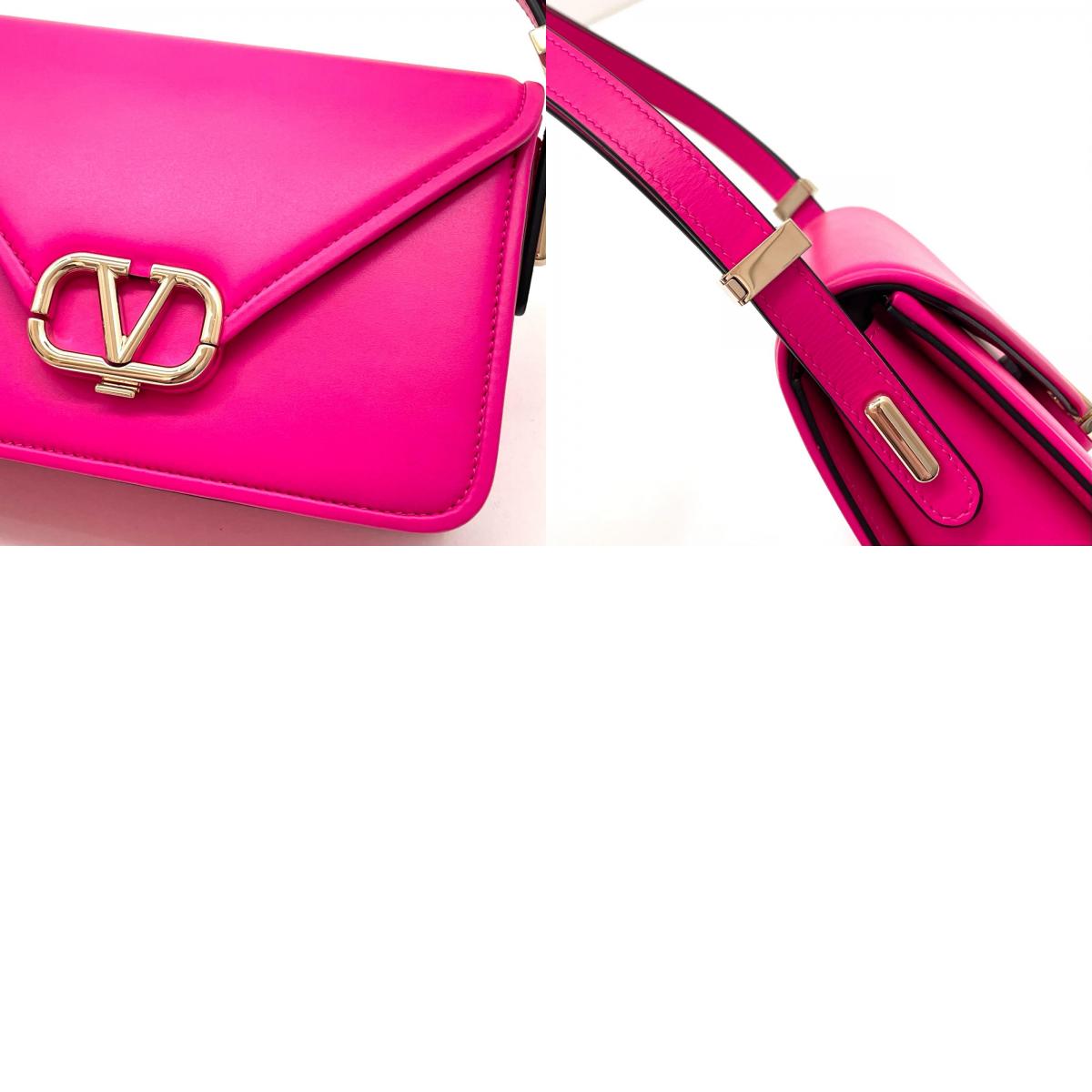 【中古】Valentino Garavani | ヴァレンティノ・ガラヴァーニ Vロゴ ショルダーバッグ 3W2BOM591AI ピンク【尾張小牧店】