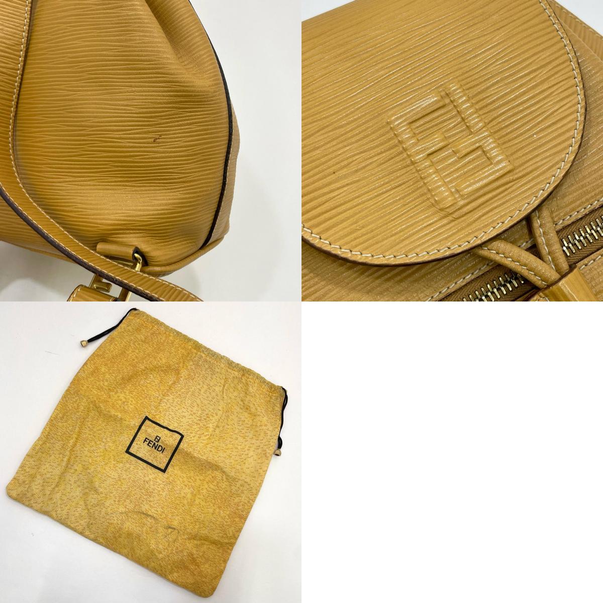 【中古】FENDI | フェンディ フロントバックル バックパック リュック・デイパック 315 262730 069 ベージュ【尾張小牧店】