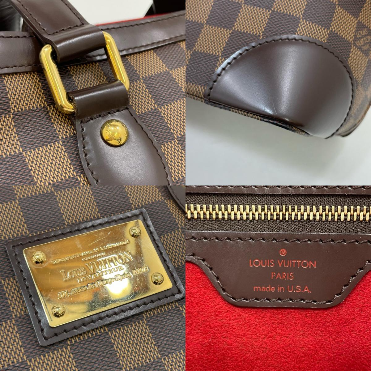 【中古】LOUIS VUITTON | ルイ・ヴィトン ハムステッドPM ダミエ ハンドバッグ N51205 ブラウン【尾張小牧店】