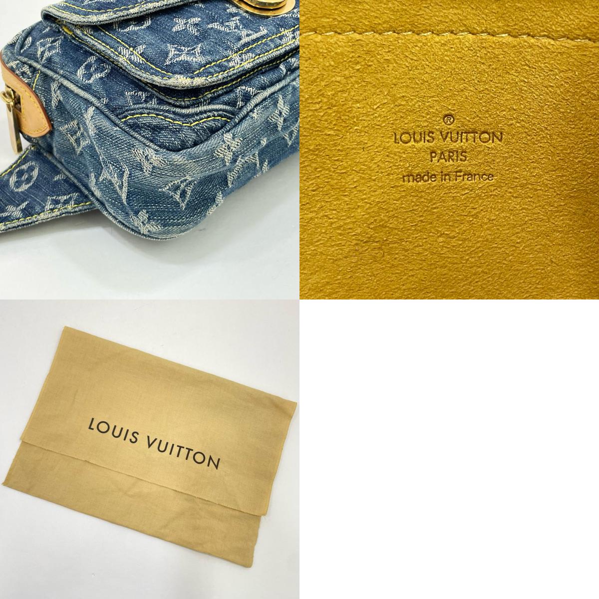 【中古】LOUIS VUITTON | ルイ・ヴィトン バムバッグ モノグラム デニム ボディバッグ ウエストバッグ ウエストポーチ M95347 ネイビー【尾張小牧店】