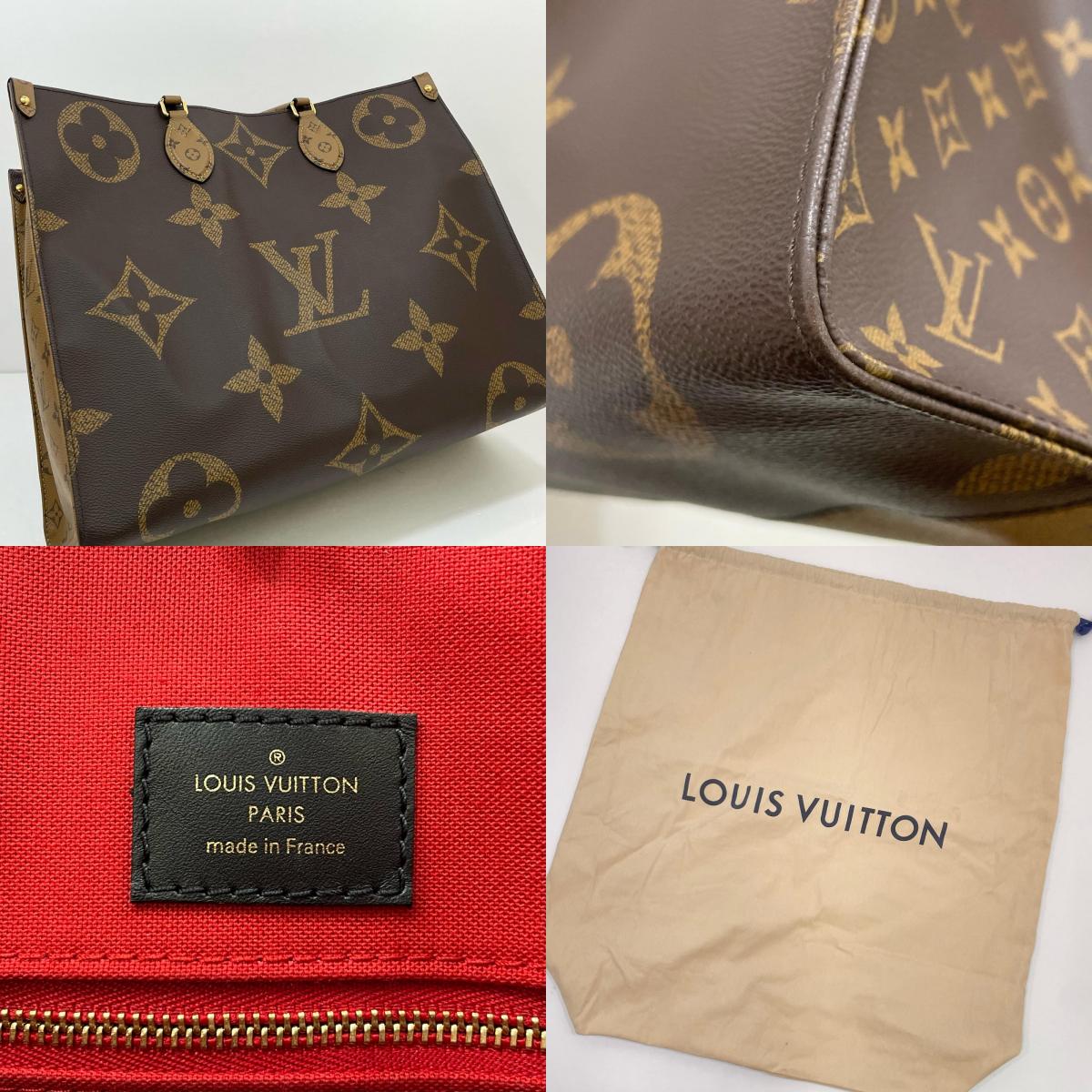 【中古】LOUIS VUITTON | ルイ・ヴィトン オンザゴーGM モノグラム ジャイアント リバース トートバッグ ブラウン【尾張小牧店】
