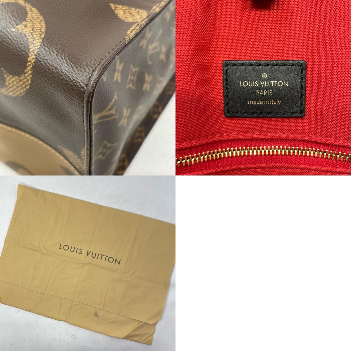 【中古】LOUIS VUITTON | ルイ・ヴィトン オンザゴーGM モノグラム ジャイアント リバース 2way ショルダーバッグ トートバッグ ハンドバッグ M44576 ブラウン【尾張小牧店】