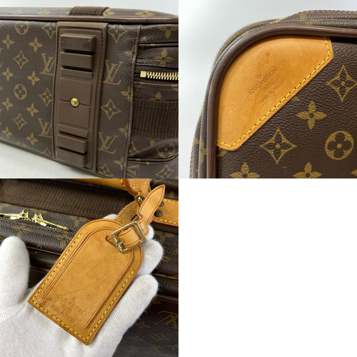 【中古】LOUIS VUITTON | ルイ・ヴィトン サテライト65 モノグラム トラベルバッグ トランクケース M23352 ブラウン【尾張小牧店】
