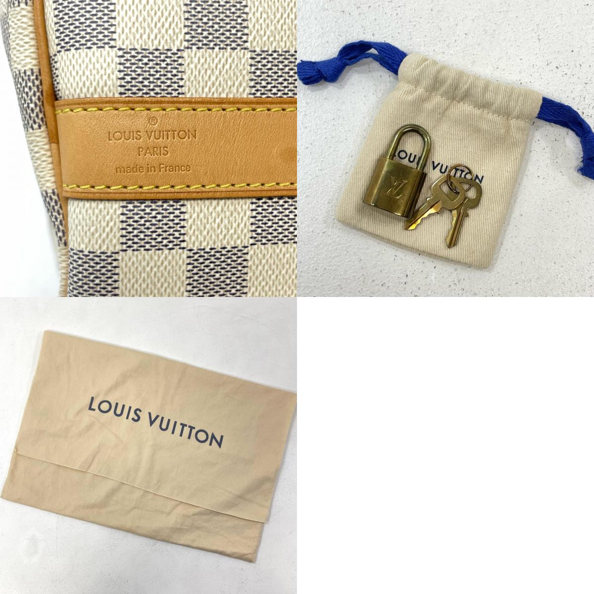 【中古】LOUIS VUITTON | ルイ・ヴィトン キーポル バンドリエール 45 ダミエ アズール ボストンバッグ トラベルバッグ N48223 ホワイト【尾張小牧店】