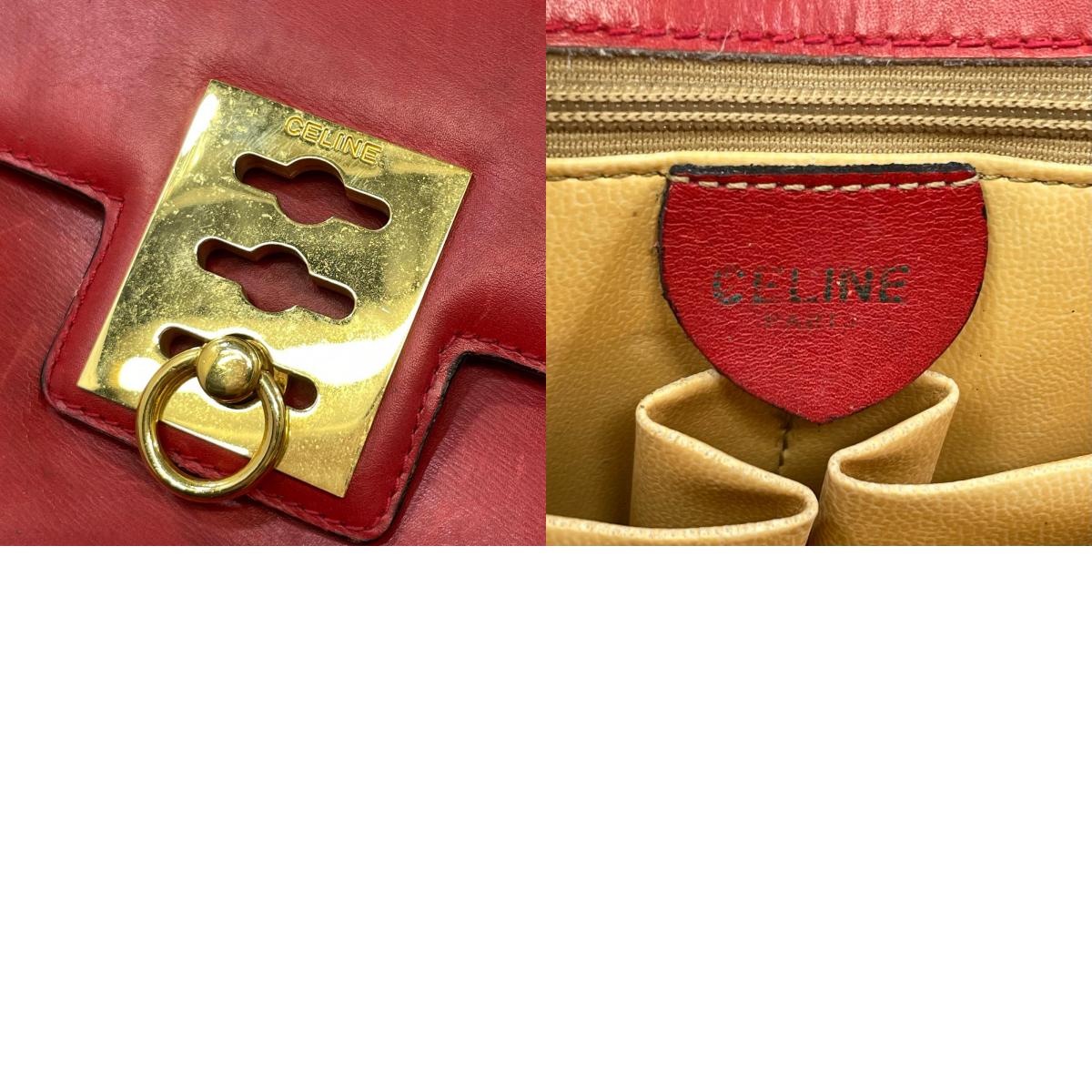 【中古】CELINE | セリーヌ ヴィンテージセリーヌ トートバッグ レッド【尾張小牧店】