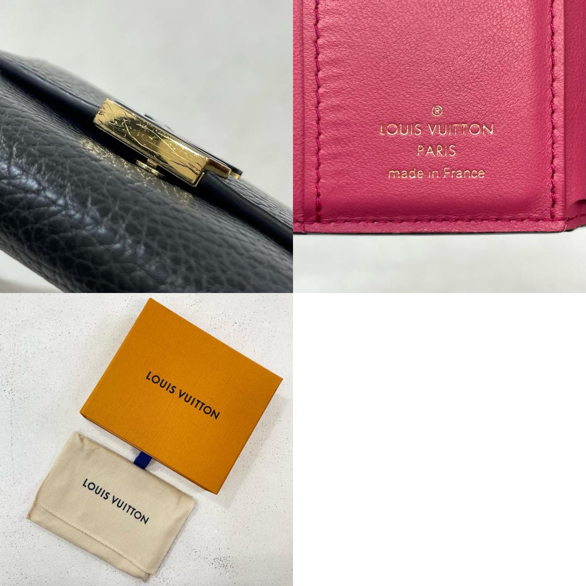 LOUIS VUITTON | ルイ・ヴィトン 二つ折り財布 ブラック【尾張小牧店】