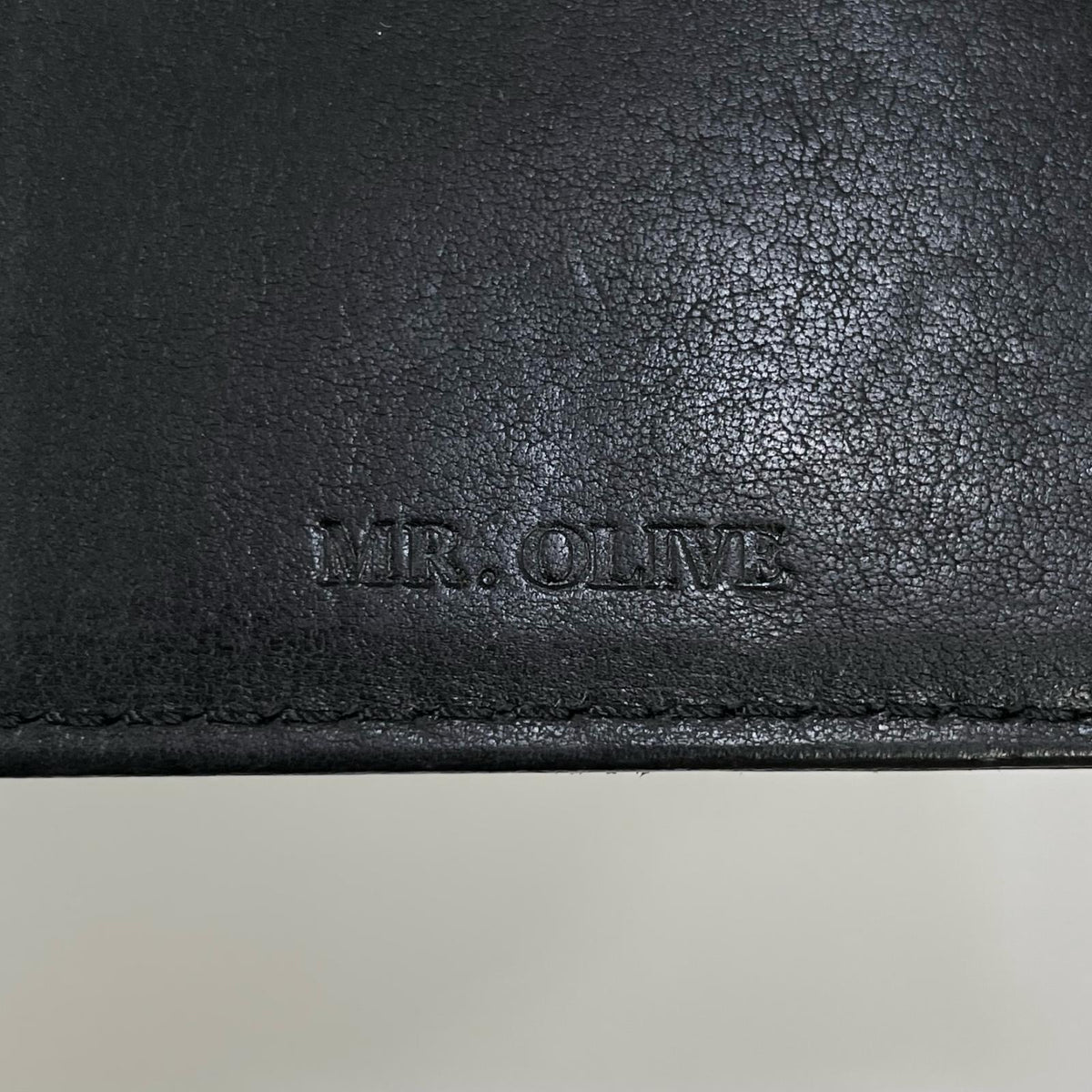 MR.OLIVE | ミスターオリーブ 二つ折り財布 ブラック【尾張小牧店】