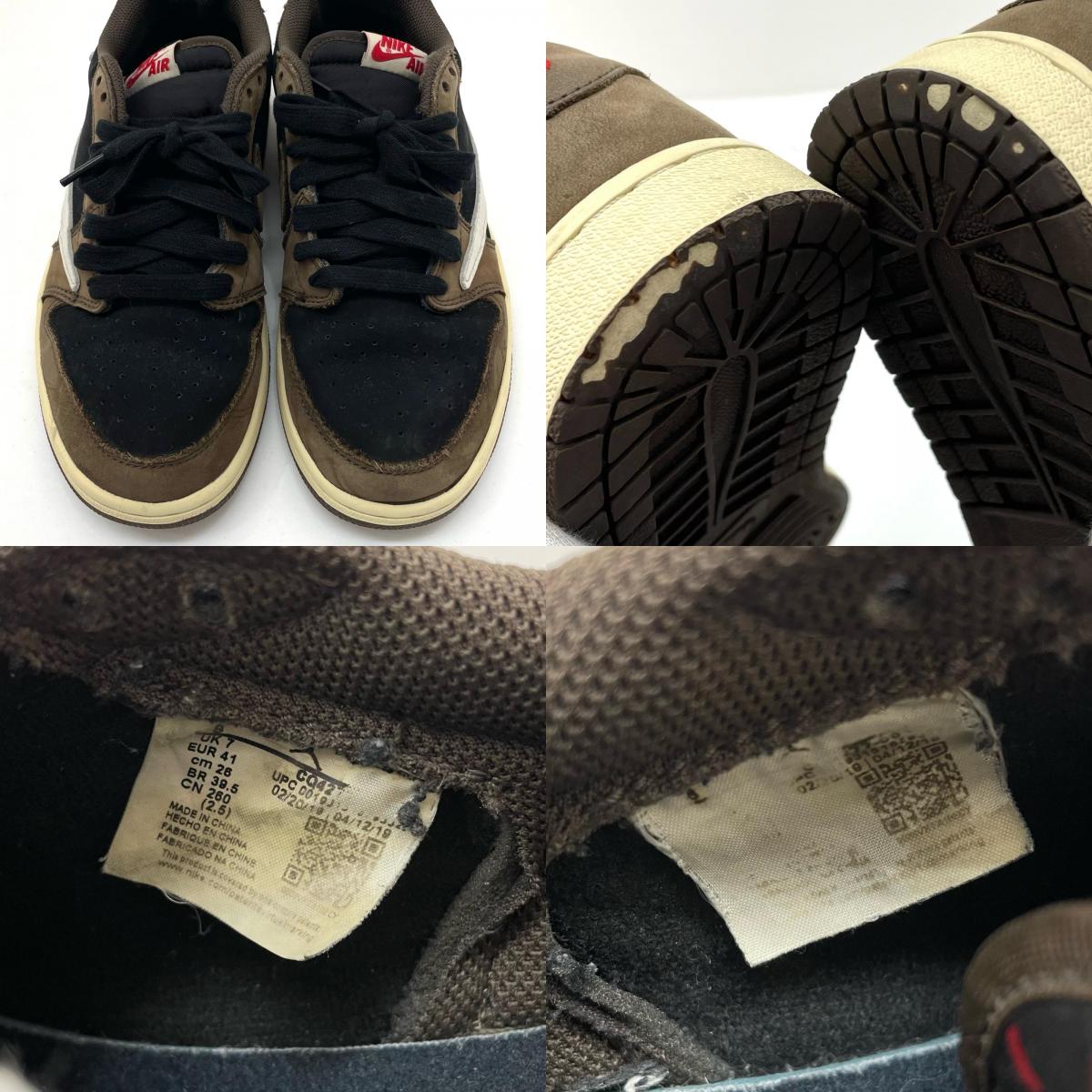 NIKE | ナイキ AIR JORDAN 1 RETRO LOW OG SP TRAVIS SCOTT スニーカー CQ4277-001 ブラウン×ブラック×ホワイト 26cm【尾張小牧店】