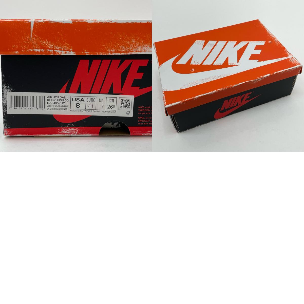 NIKE | ナイキ AIR JORDAN 1 Retro High OG スニーカー DZ5485-612 レッド×ホワイト×ブラック 26cm【尾張小牧店】