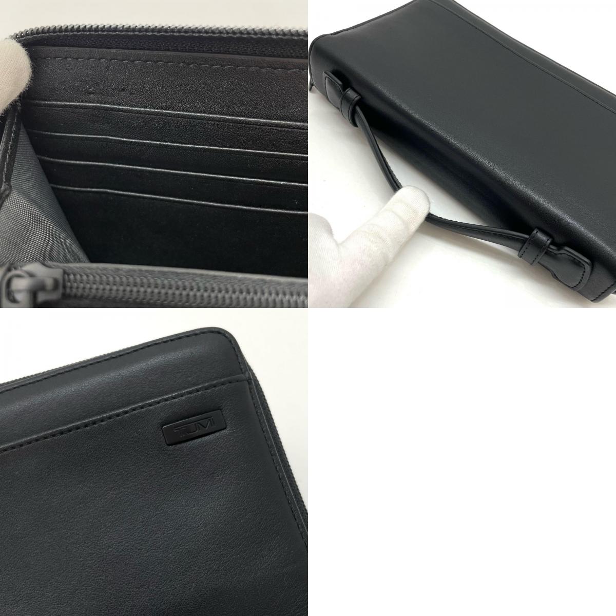 TUMI | トゥミ DOUBLE ZIP AROUND CLUTCH 長財布 ブラック【尾張小牧店】