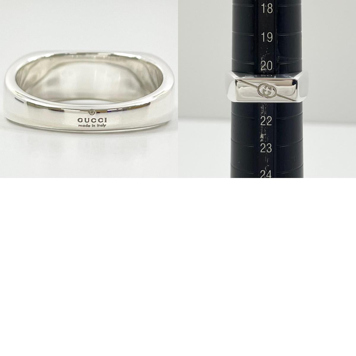 【中古】GUCCI | グッチ ダイアゴナル リング・指輪 774038 シルバー【尾張小牧店】