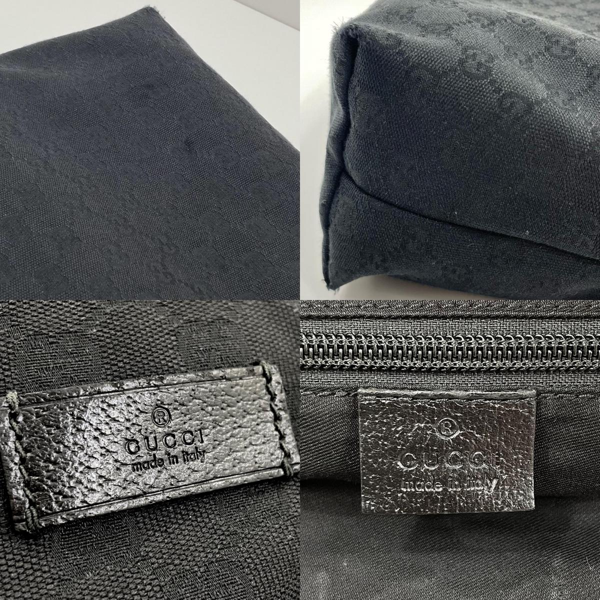 【中古】GUCCI | グッチ GGキャンバス シェリーライン ショルダーバッグ 189751・497717 ブラック【尾張小牧店】