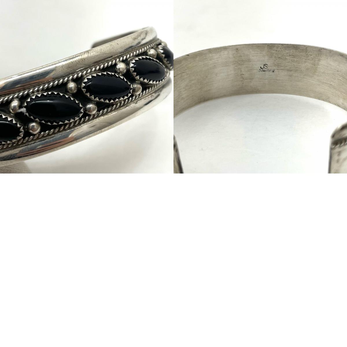 【中古】NAVAJO(ナバホ族) | ナバホゾク James Shay バングル シルバー×ブラック【尾張小牧店】