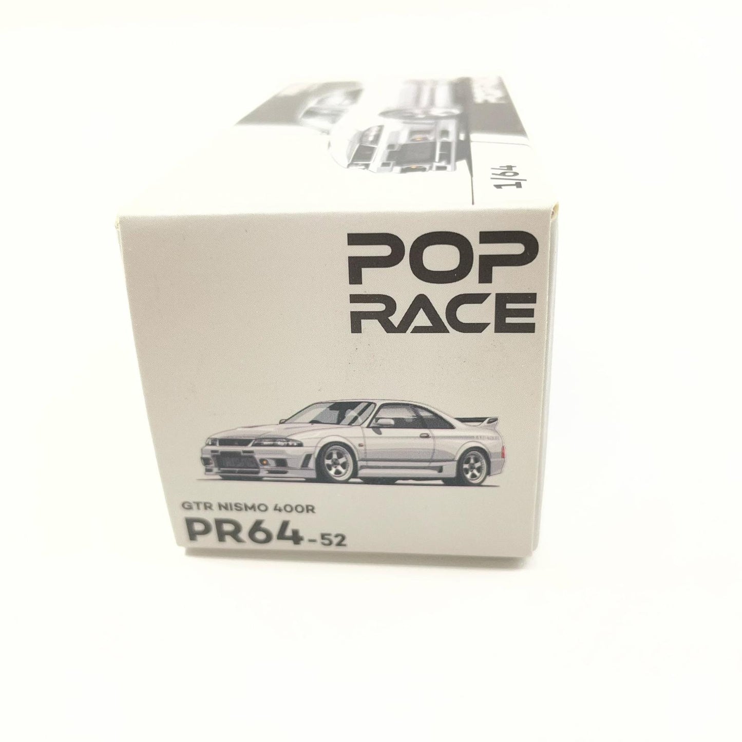 POP RACE 1/64 NISSAN GT-R R33 NISMO 400R - WHITE【尾張小牧店】