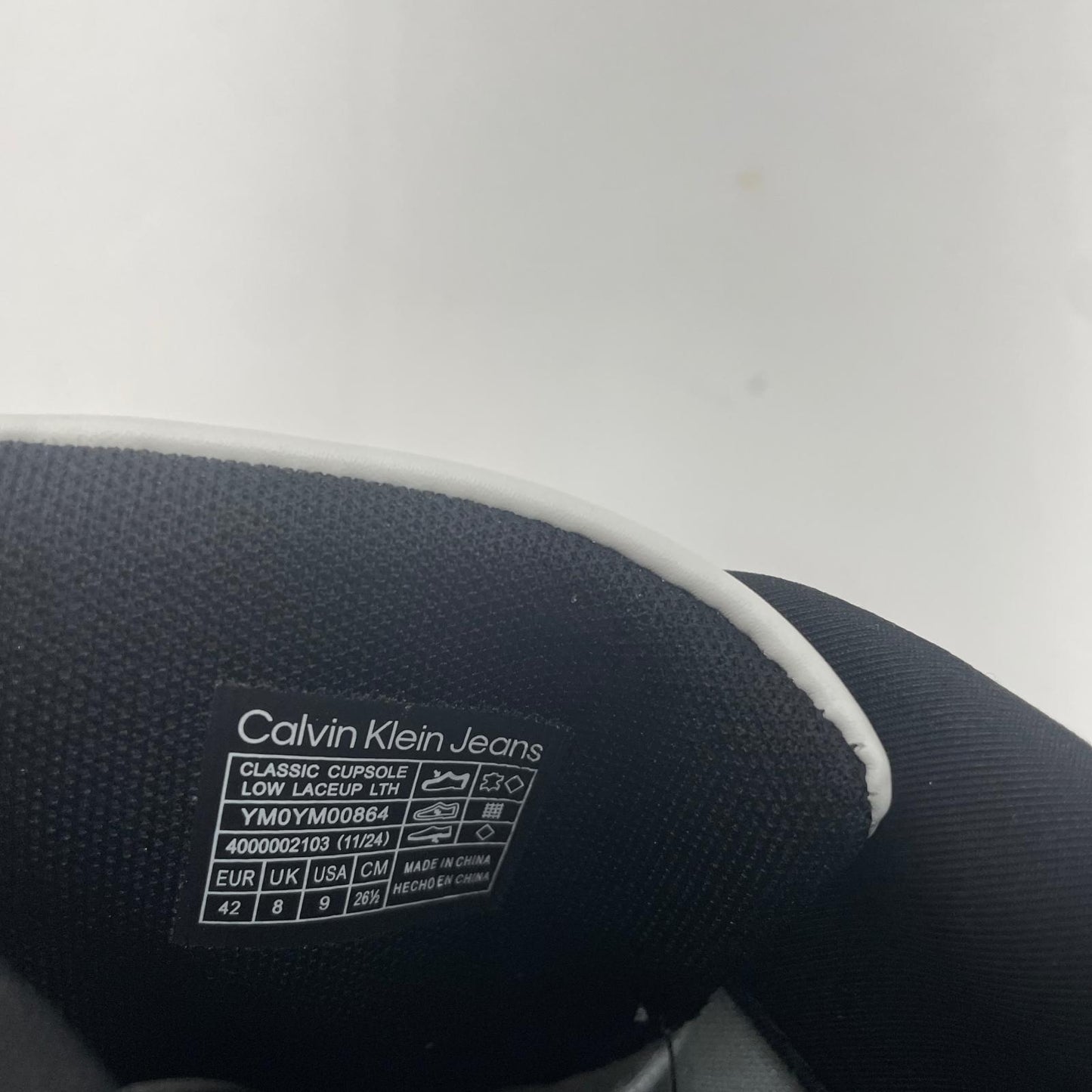 【中古】Calvin Klein | カルバンクライン スニーカー 26.5cm YM0YM00864 ホワイト【尾張小牧店】