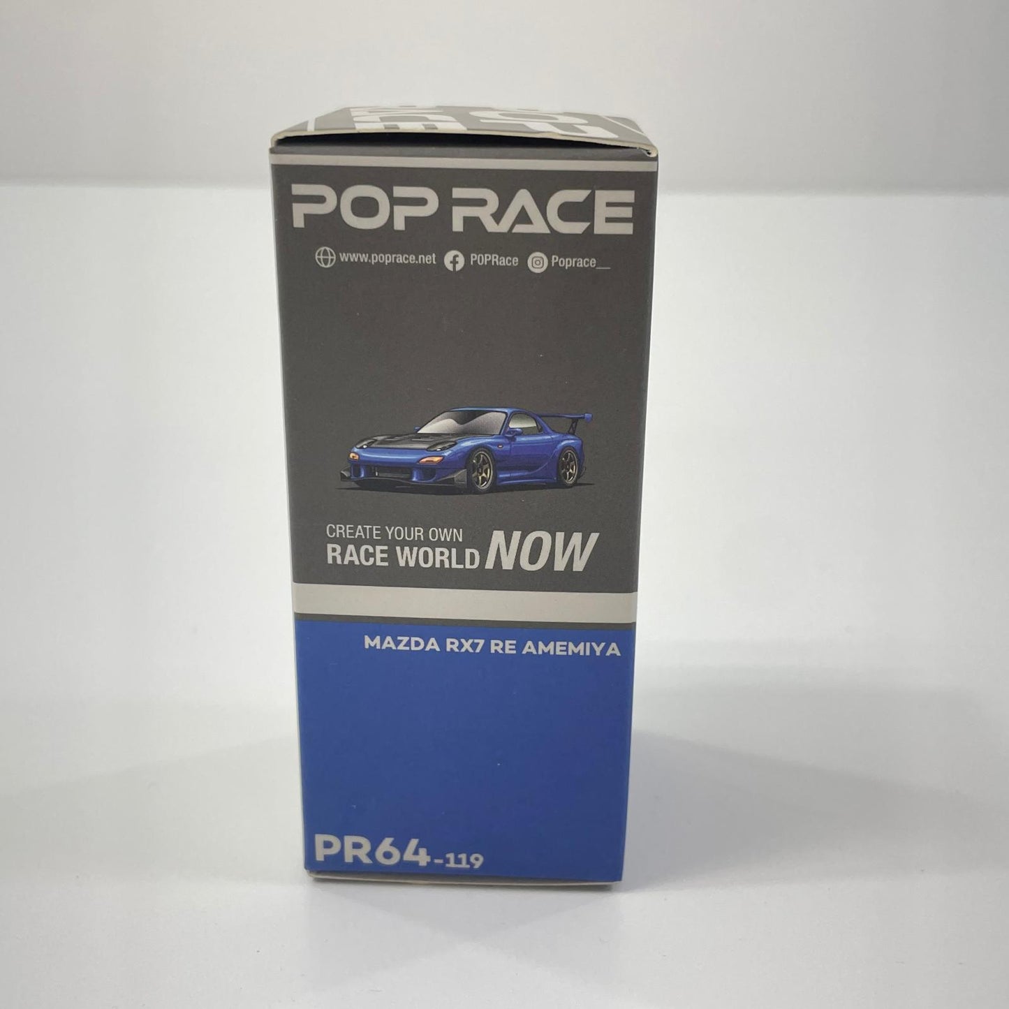 POP RACE 1/64 MAZDA RX-7 (FD3S) RE-AMEMIYA WIDEBODY METALLIC BLUE【尾張小牧店】