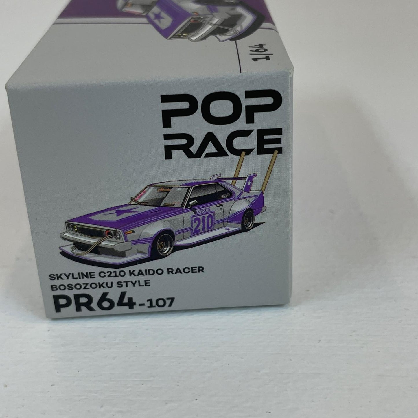 POP RACE SKYLINE C210 KAIDO RACER (BOSOZOKU STYLE) PURPLE CHROME/SILVER【尾張小牧店】