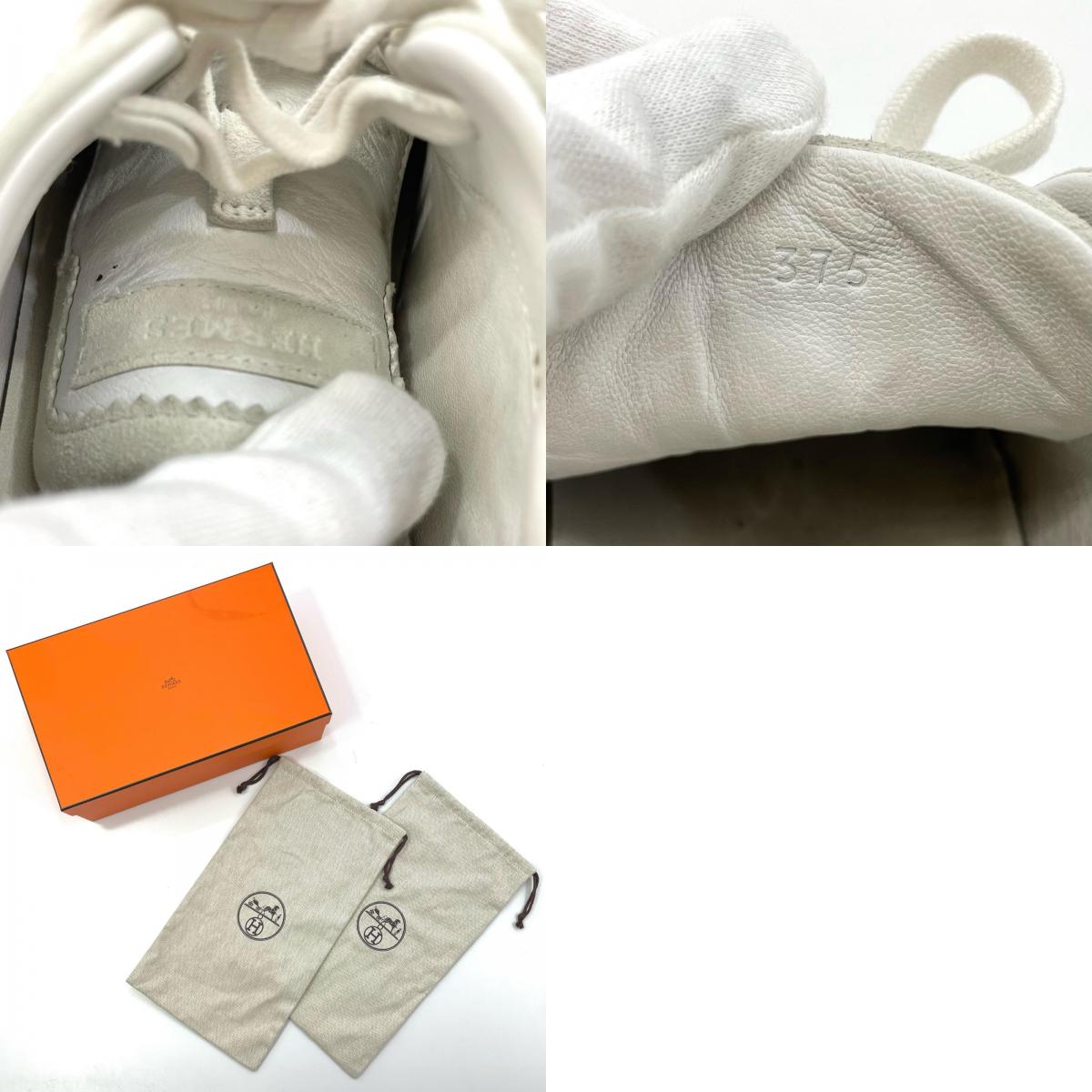 【中古】HERMES | エルメス バウシング ローカット スニーカー 242810ZH ホワイト 表記サイズ:37.5【尾張小牧店】