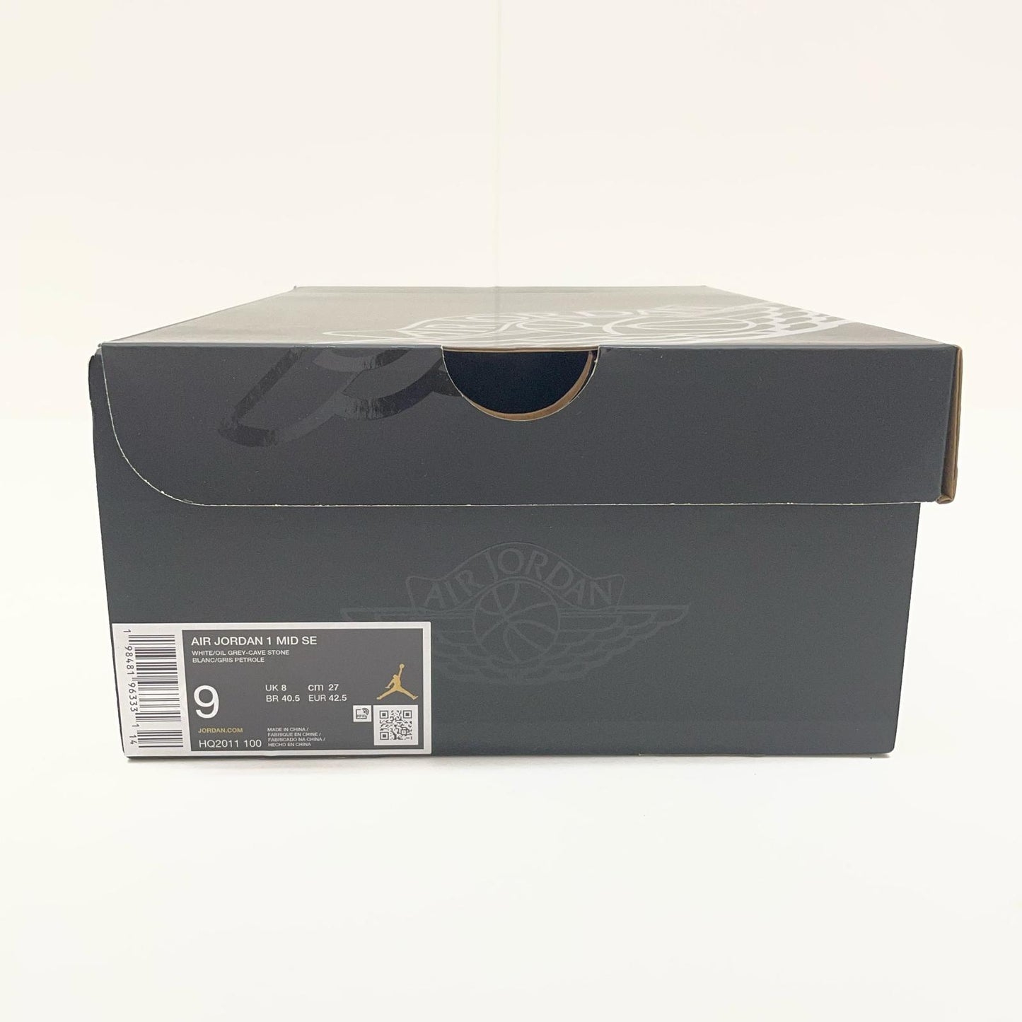 NIKE | ナイキ Air Jordan 1 Mid スニーカー27.0cm HQ2011-100 グレー 27cm【尾張小牧店】